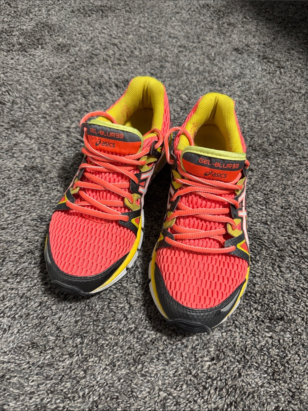 Neon ASICS Gel-Blur33 Running Sneakers